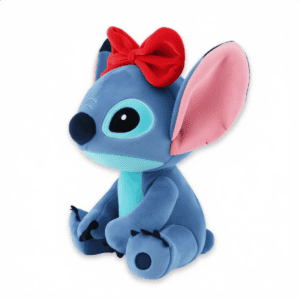 Disney Stitch knuffel met vlinderdas, driekwart aanzicht