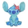 Disney Stitch pluche knuffel verkleed als zeemeermin Ariel.