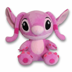 Roze Angel pluche knuffel van 25 cm, het karakter uit Disney's Lilo & Stitch.