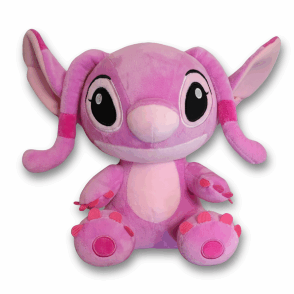 Roze Angel pluche knuffel van 25 cm, het karakter uit Disney's Lilo & Stitch.