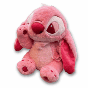 Roze Stitch Sakura knuffel, zacht en knuffelbaar pluche figuur. Ideaal voor verzamelaars, om mee te knuffelen en als perfect cadeau voor kinderen en Disney-fans.