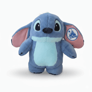 Stitch knuffel met deken en officieel Disney badge
