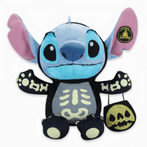 Stitch skelet knuffel met officieel Disney badge