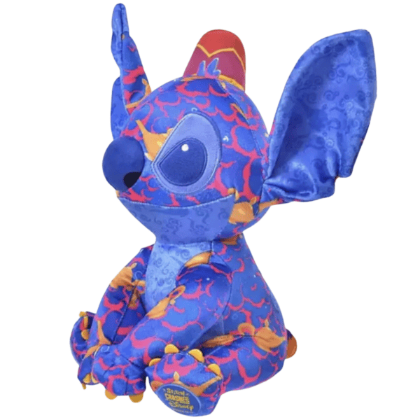 Pluche Stitch knuffel in Aladdin-thema, driekwart aanzicht