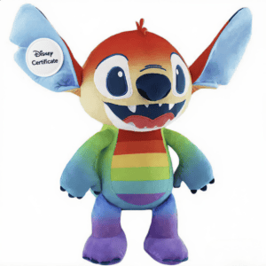 Stitch Pride knuffel met authenticiteitsbadge